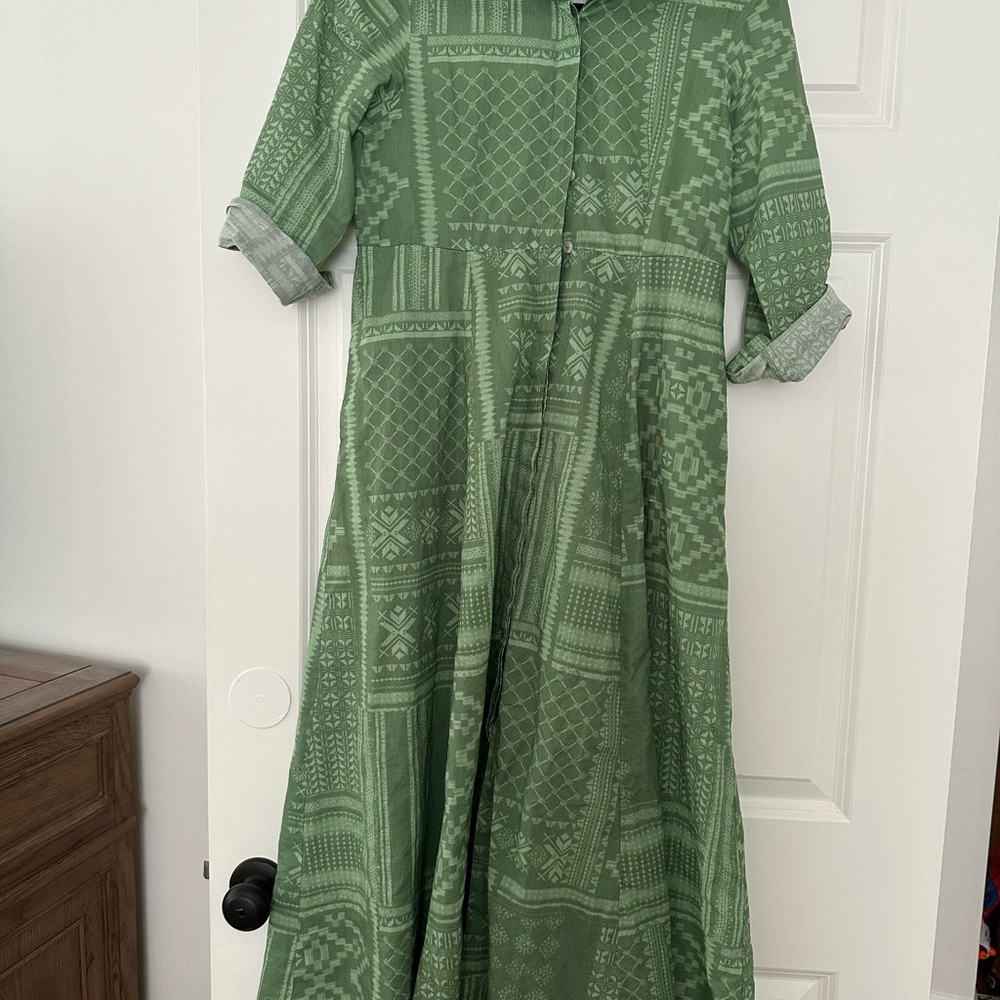 Elegant Green Midi Dress